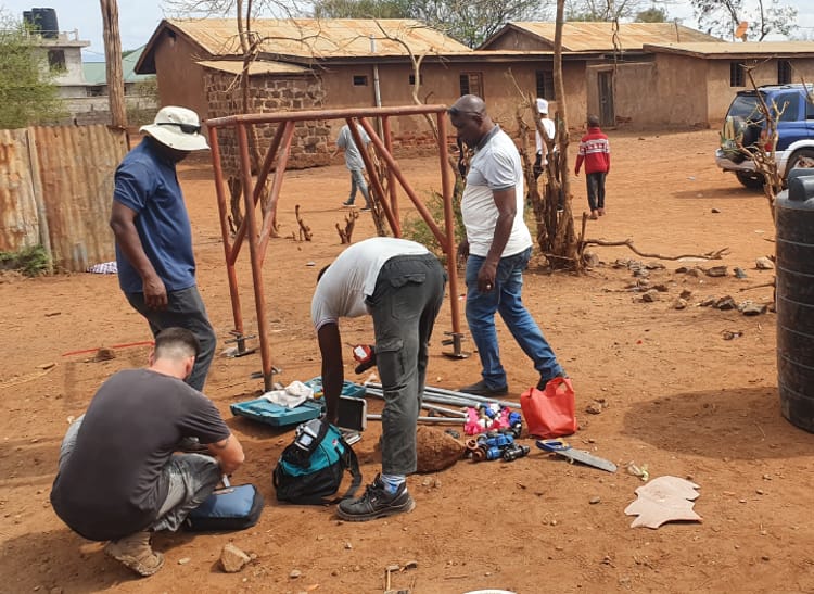 Netafim volunteers in Tanzania